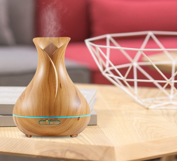 Увлажнитель воздуха (аромадиффузер) Aroma Diffuser с таймером на 1/3/6 часов и LED-подсветкой, 400 ml